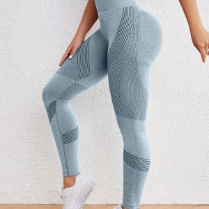 High-Waisted Seamless Yoga Leggings for Women, Quick-Drying Butt Lifting Activewear with High Stretch