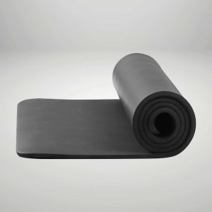 All-Purpose Workout Foam Exercise Yoga Mat, 12mm Thickness, 72 in x 24 in, NBR Foam, Non-Slip, Carry Strap, Black