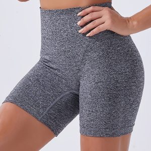 3pcs Women's High-Waist Tummy Control Yoga Shorts - Seamless, Breathable & Stretchy Activewear for Running & Cycling