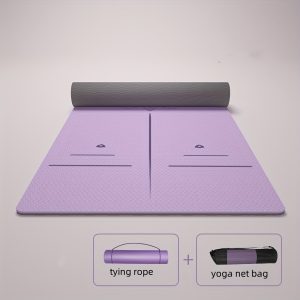 Portable Yoga Mat Carry Strap Set - Non-Slip, Durable TPE Yoga Mat with Carrying Bag, 72