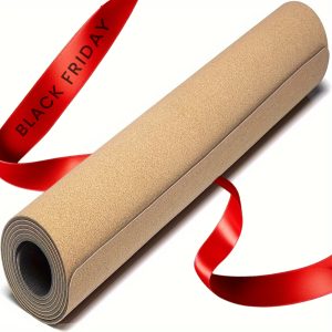 Eco-Friendly Cork Yoga Mat - Non-Slip, Hypoallergenic For Pilates, Meditation & Workouts | Durable Tpe Material With Solid Color Design