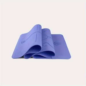 Extra-Large Non-Slip TPE Yoga Mat with Alignment Lines - Durable, Extended & Widened for Enhanced Stability