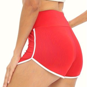 Ladies' High Waist Yoga Shorts Are Soft, Breathable, Skin-friendly And High Elastic, And Can Be Selected In 4 Colors