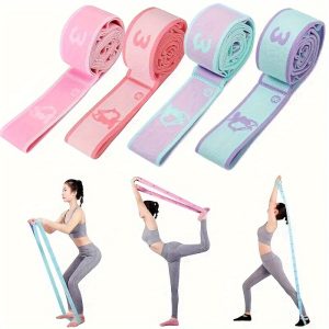 1pc 90cm/35.4inch-125cm/49.2inch Professional Gymnastics Stretching Band, Fitness Resistance Belt, Suitable For Yoga Stretching, Body Shaping